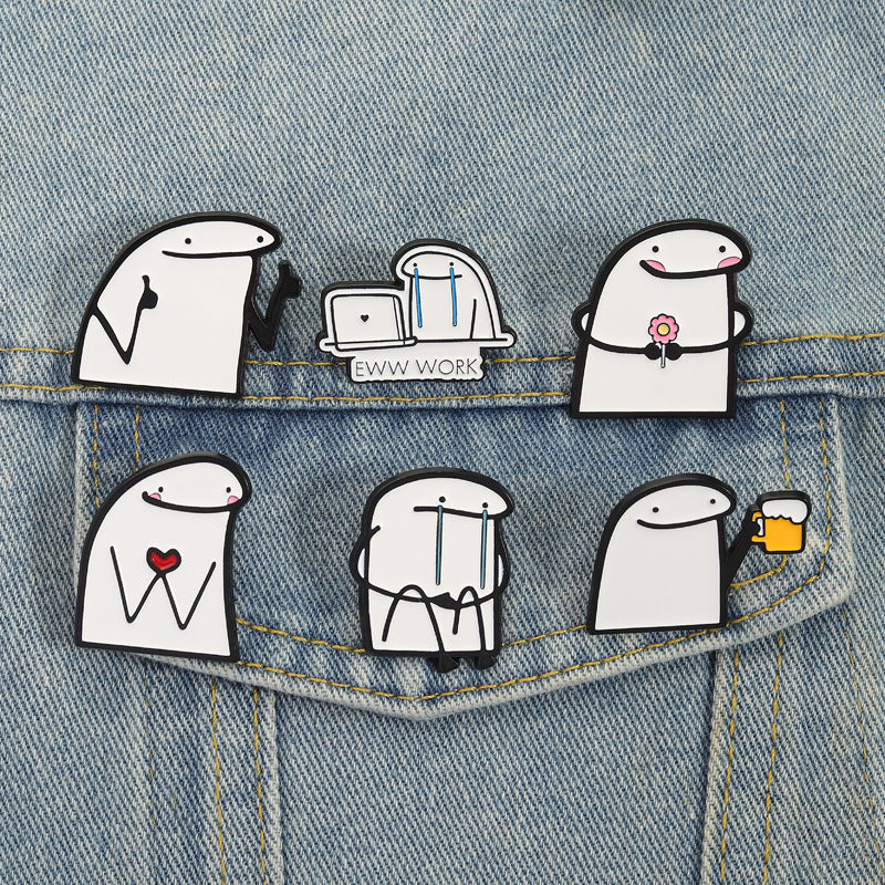 New Arrival Cute Personalized Stick Brooch