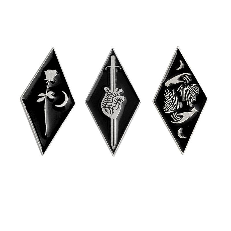 Sword Heart Brooch/Pin — Vintage Style