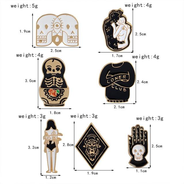 Punk Metal Brooches/Pins