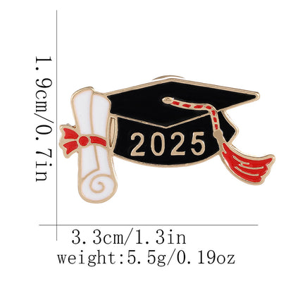 Bachelor Cap Metal Eco-friendly Brooch