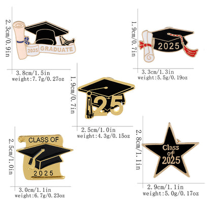 Bachelor Cap Metal Eco-friendly Brooch