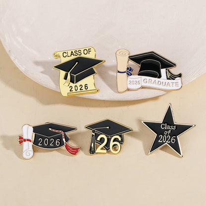 Bachelor Cap Metal Eco-friendly Brooch