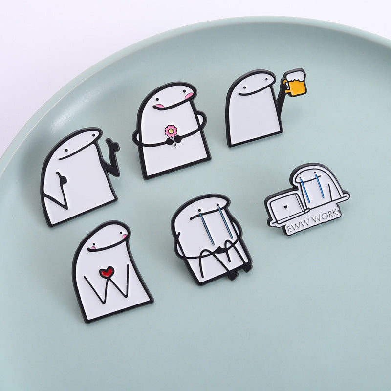 New Arrival Cute Personalized Stick Brooch