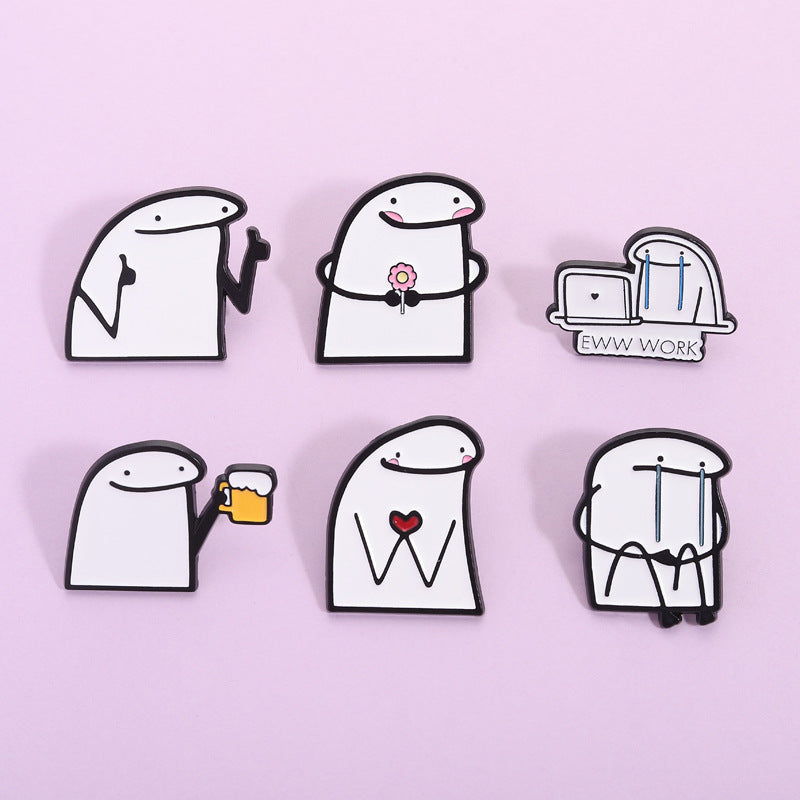New Arrival Cute Personalized Stick Brooch