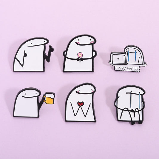 New Arrival Cute Personalized Stick Brooch
