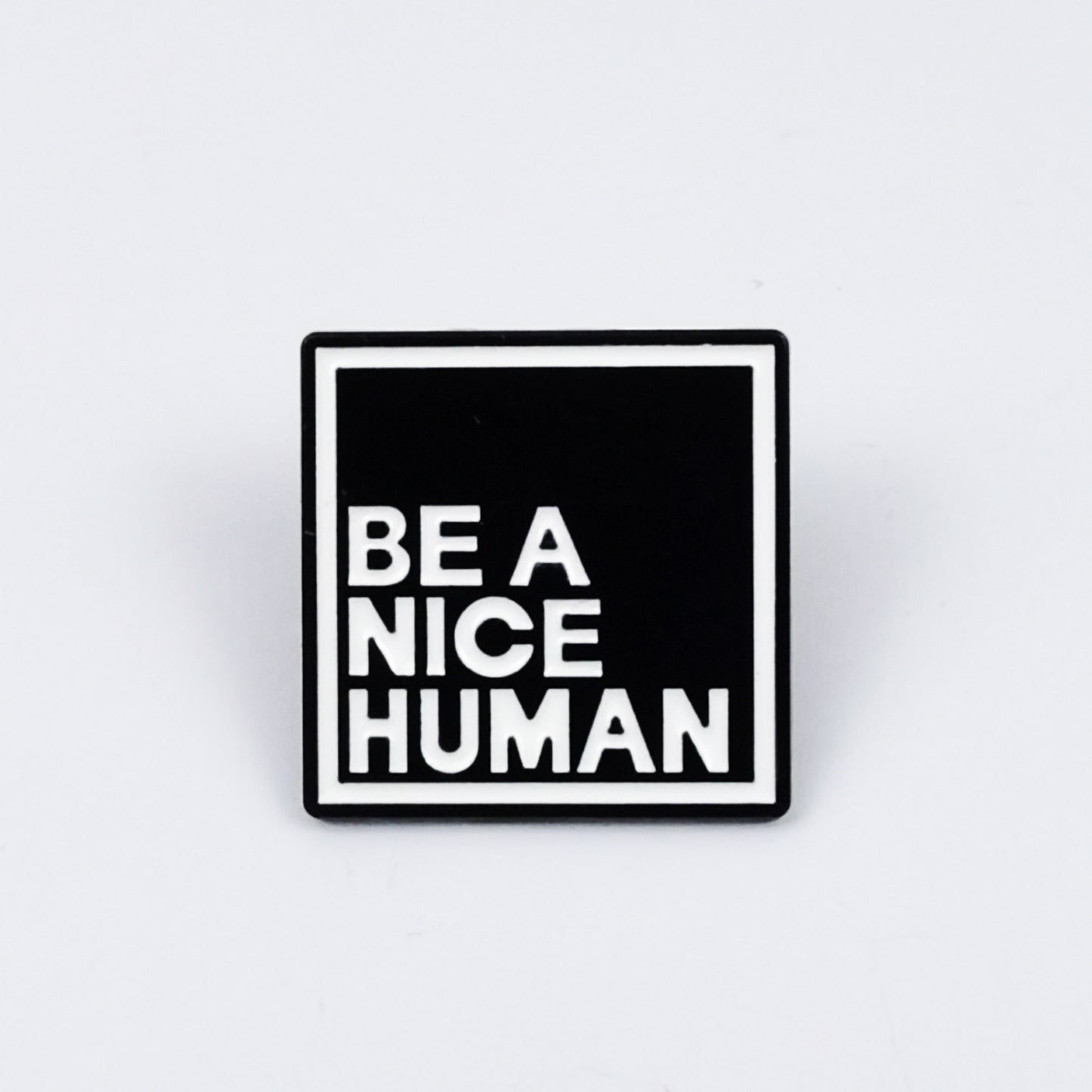 Black & White Square Dripping-Oil Alloy Fashion Badge
