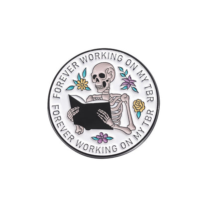 Creative Skull Cartoon Halloween Brooch – Unique & Fun Design