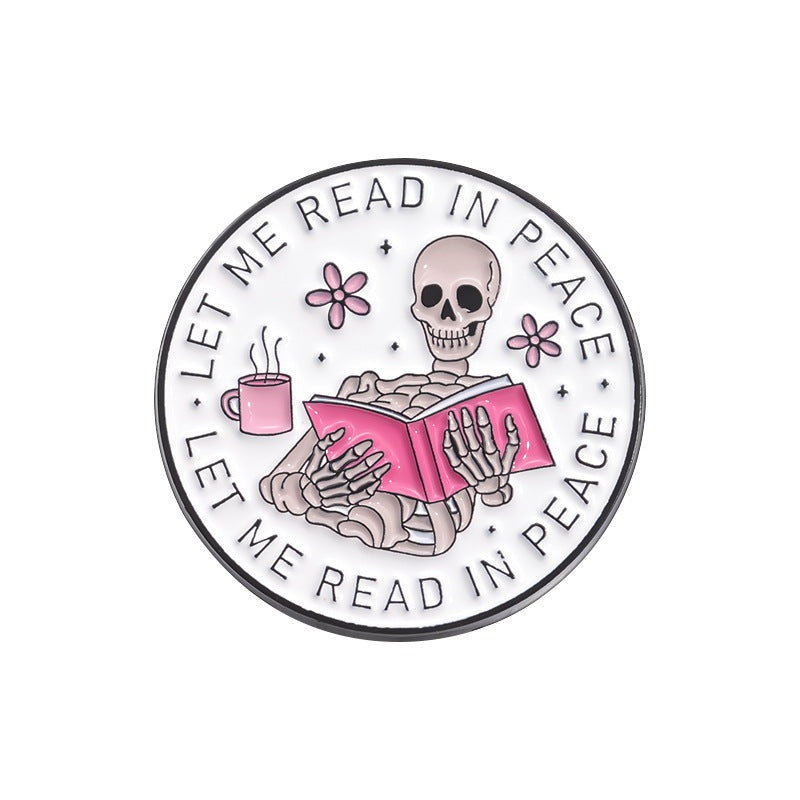 Creative Skull Cartoon Halloween Brooch – Unique & Fun Design