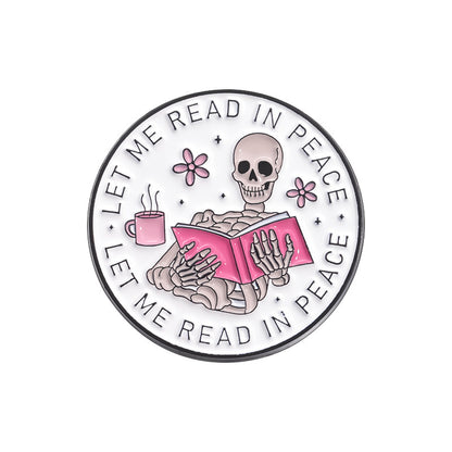 Creative Skull Cartoon Halloween Brooch – Unique & Fun Design
