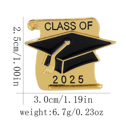 Bachelor Cap Metal Eco-friendly Brooch