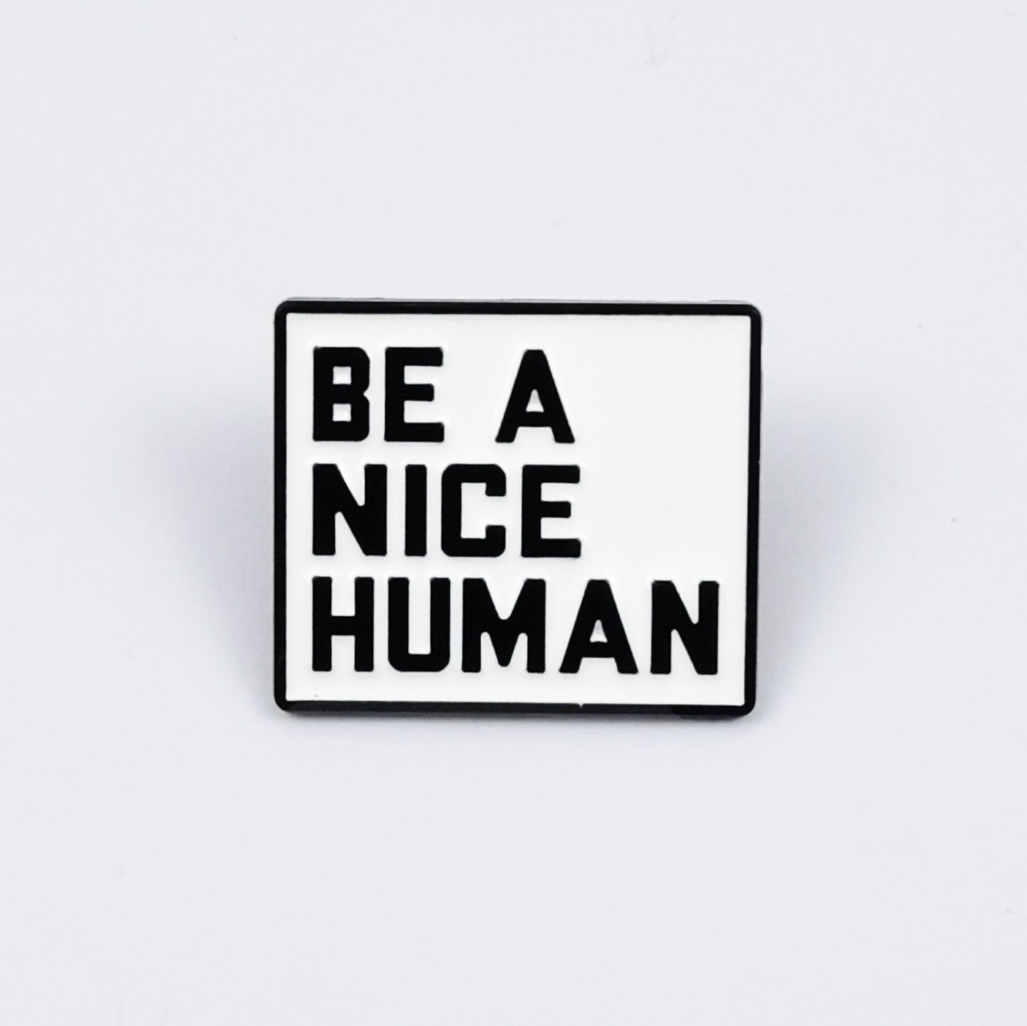 Black & White Square Dripping-Oil Alloy Fashion Badge