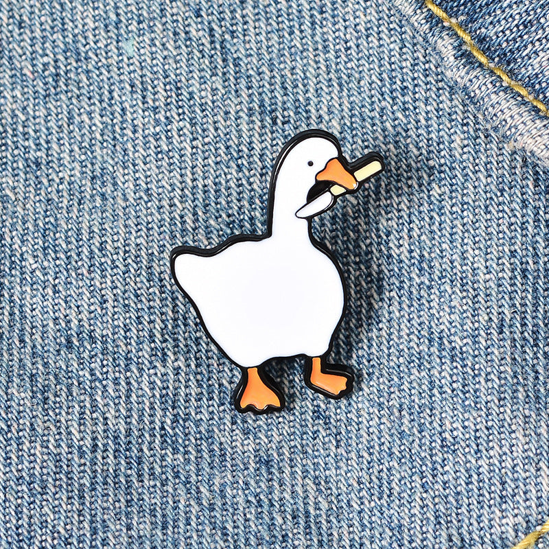 Quirky Big Goose Brooch/Pins
