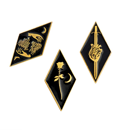 Sword Heart Brooch/Pin — Vintage Style