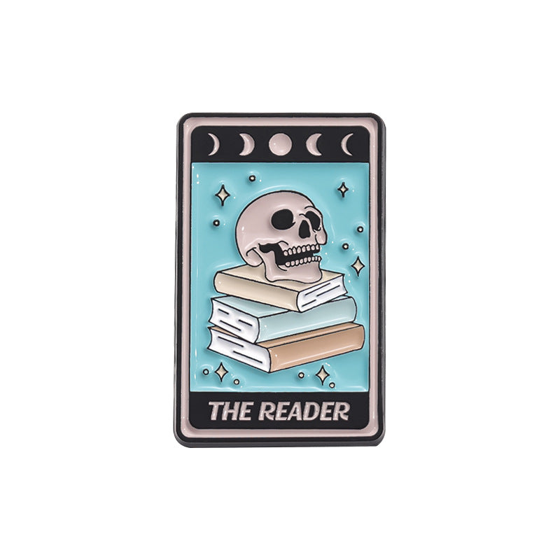 Creative Skull Cartoon Halloween Brooch – Unique & Fun Design