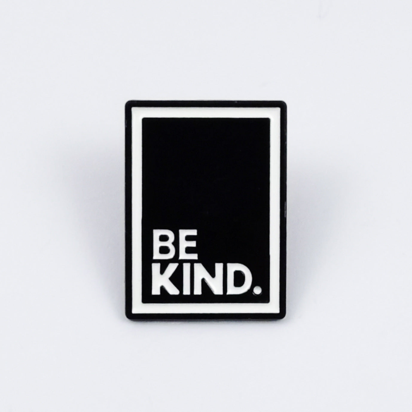 Black & White Square Dripping-Oil Alloy Fashion Badge