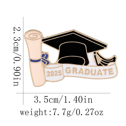 Bachelor Cap Metal Eco-friendly Brooch