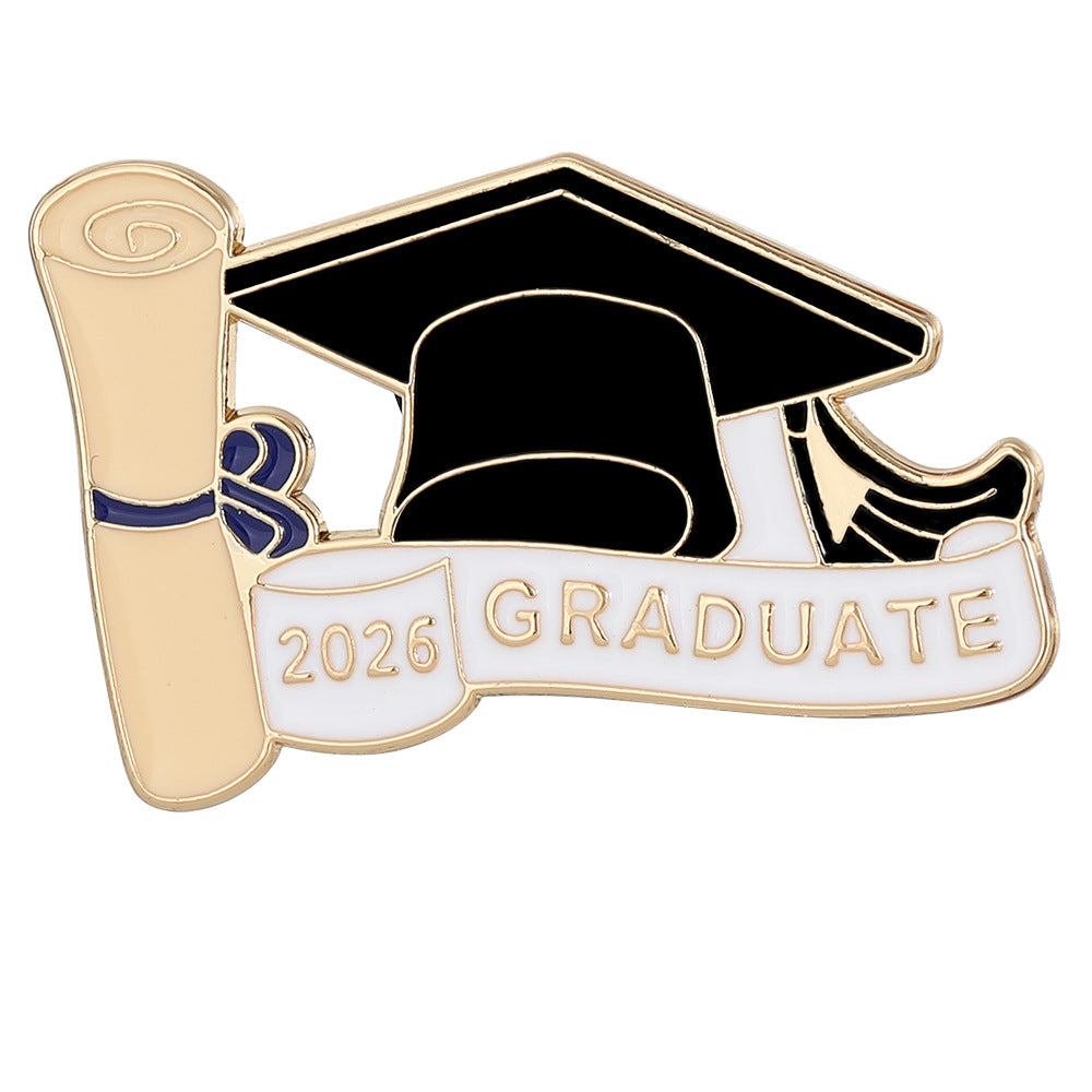Bachelor Cap Metal Eco-friendly Brooch