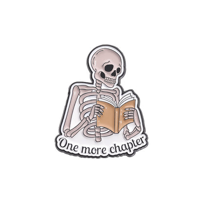 Creative Skull Cartoon Halloween Brooch – Unique & Fun Design